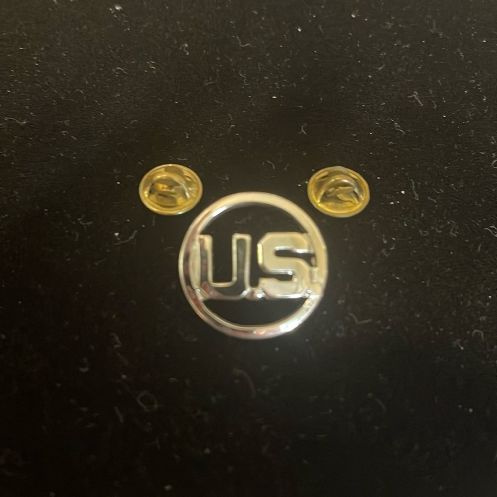 Vtg Air Force Enlisted Collar/Badge Pin-1970s